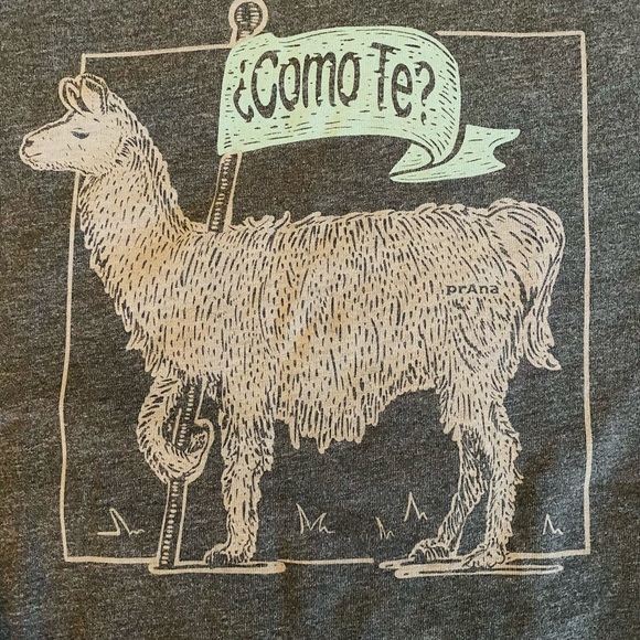 Prana Men’s T Shirt Small Long Sleeve Como Te Llama Graphic Tee Organic Cotton - Picture 4 of 6